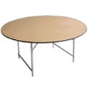 mesas plegables redondas de madera