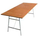 mesas plegables de madera laminada de 180 x 80 cm