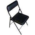 sillas plegables acolchadas de color negro